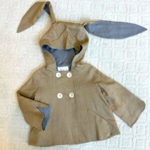Linen Bunny Coat by Little Goodall Toddler Size 2